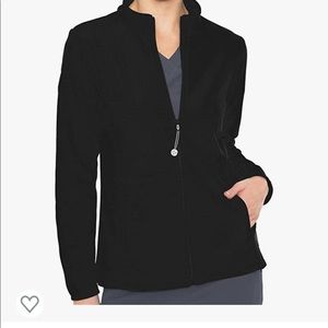 Med Couture performance fleece scrub jacket